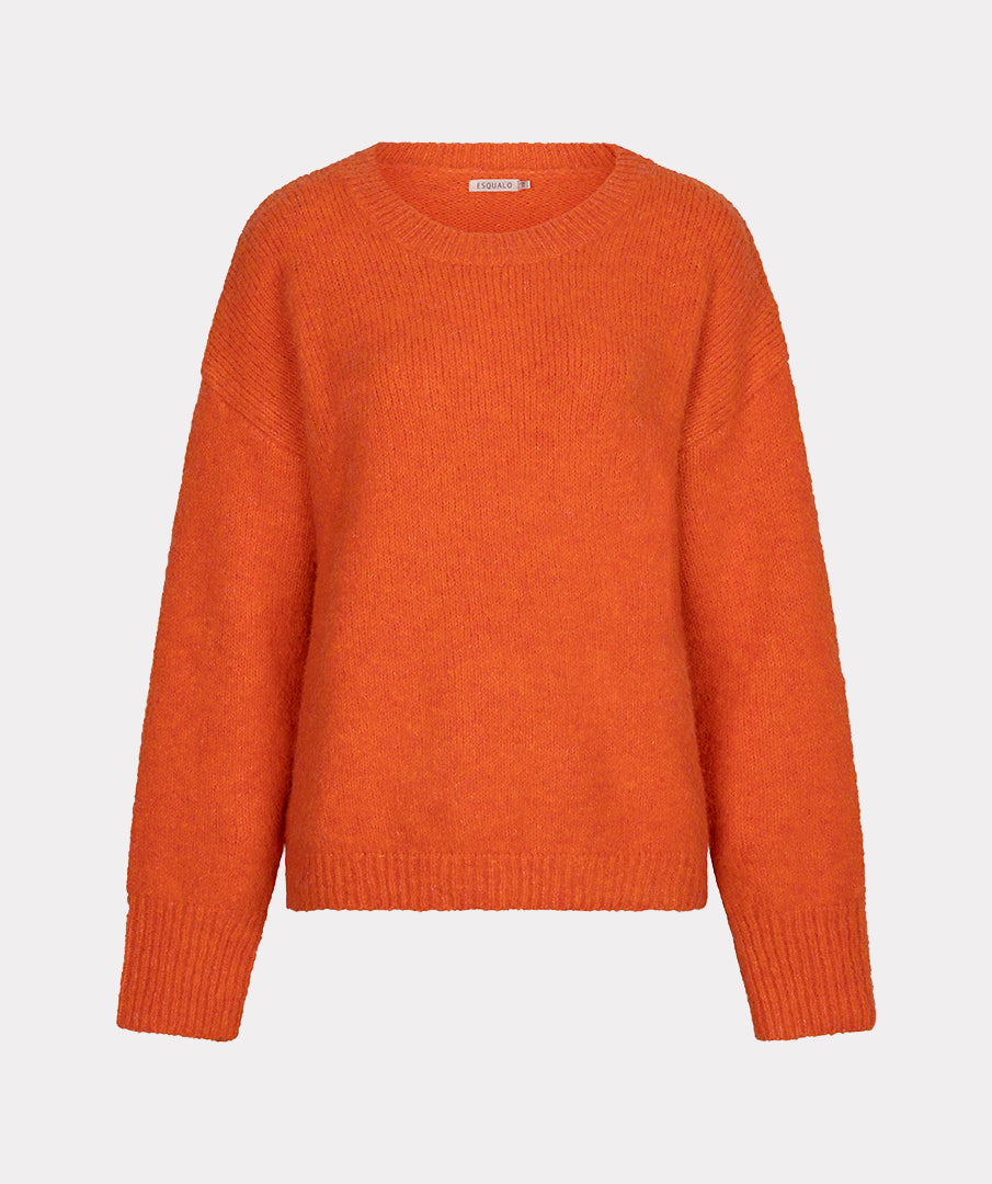 Esqualo trui oranje fire knit 