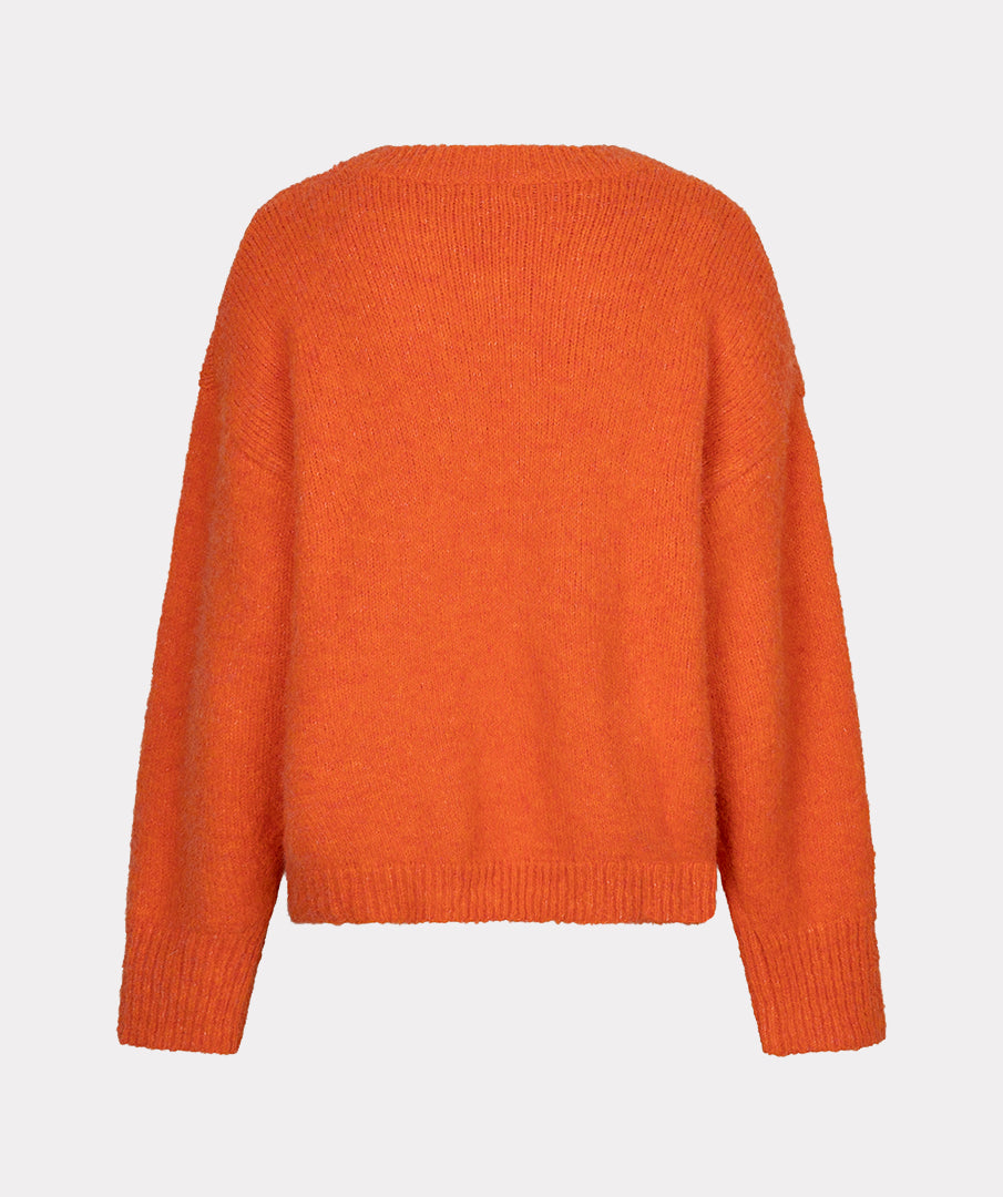 Esqualo trui oranje fire knit