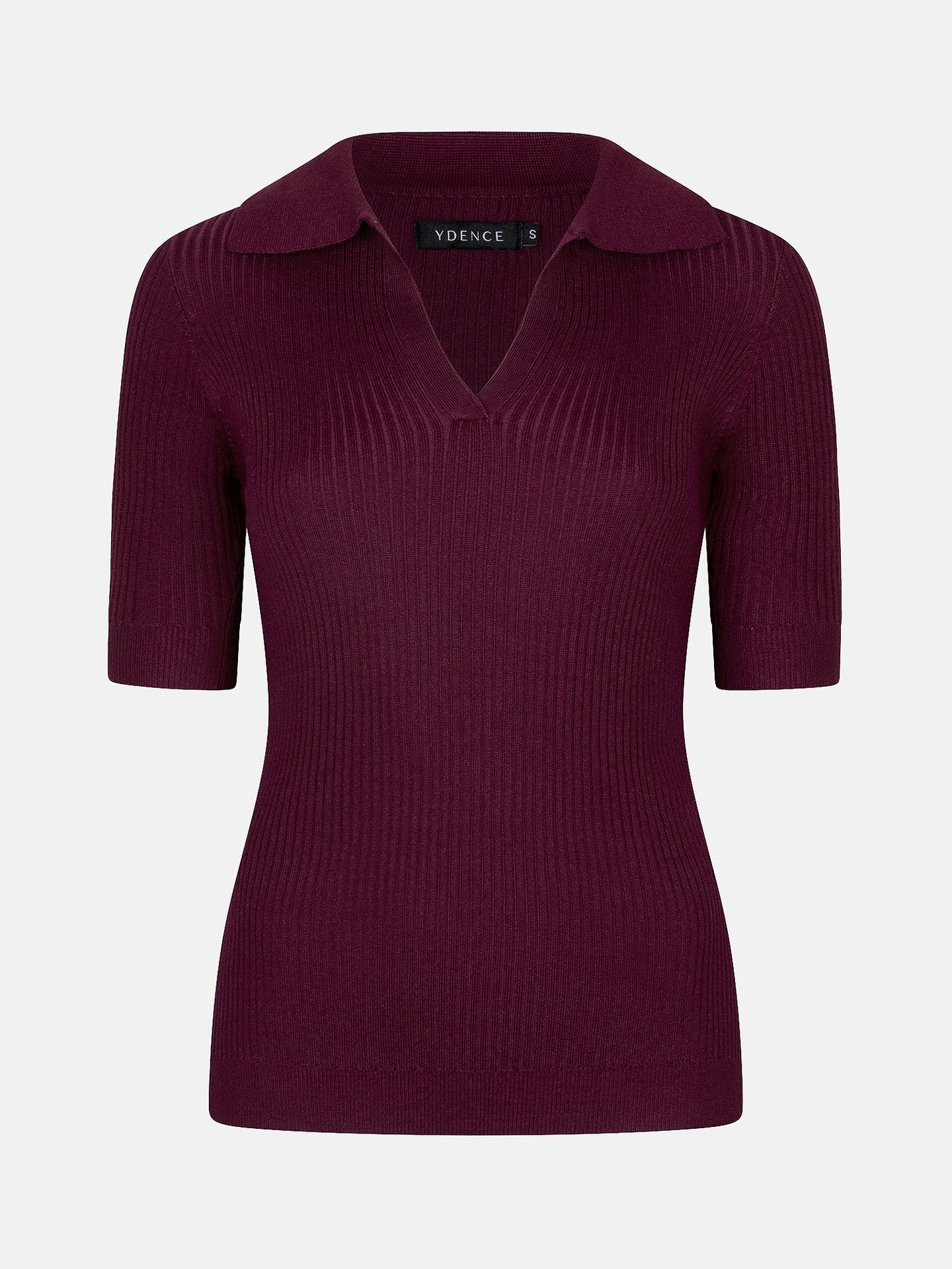 Ydence polo bordeaus model Knitted top wies burgundy