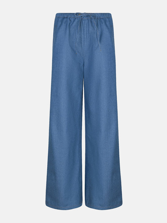 Ydence jeans blauw wijd model Gracie pants denim blue