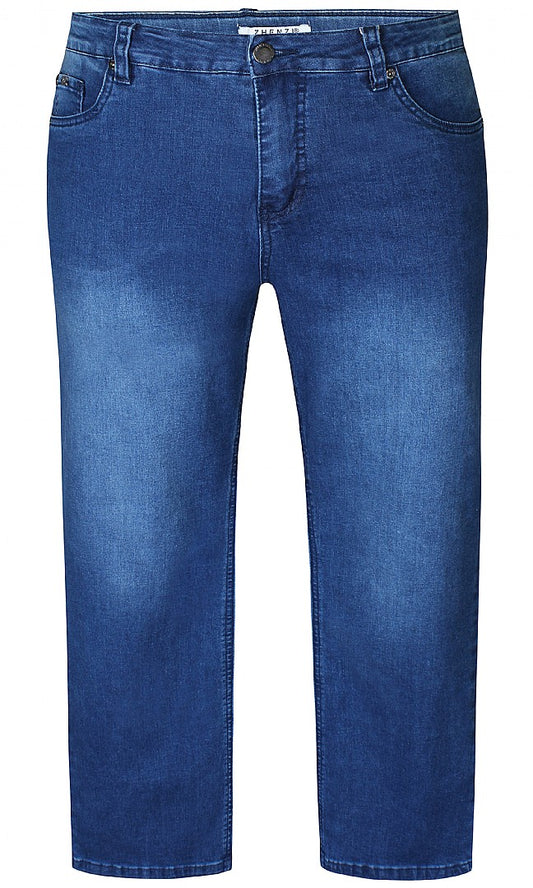 Zhenzi jeans rechte pijpen blauw model shake lengte 28