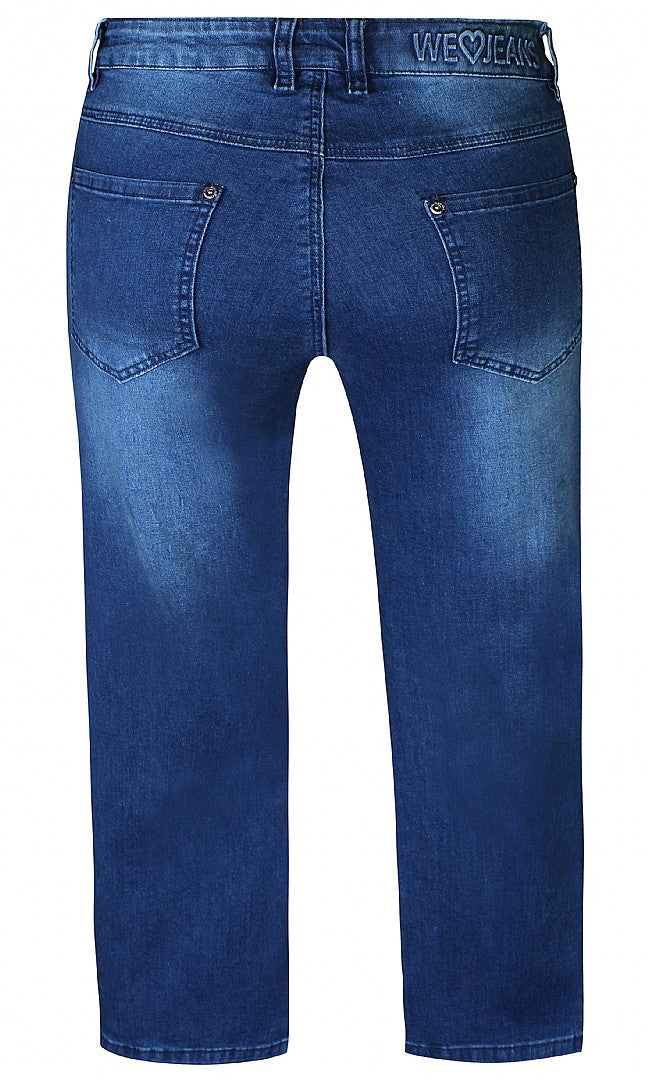 Zhenzi jeans rechte pijpen blauw model shake lengte 28