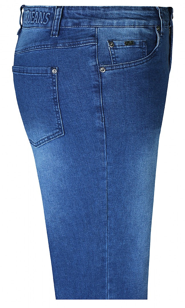 Zhenzi jeans rechte pijpen blauw model shake lengte 28