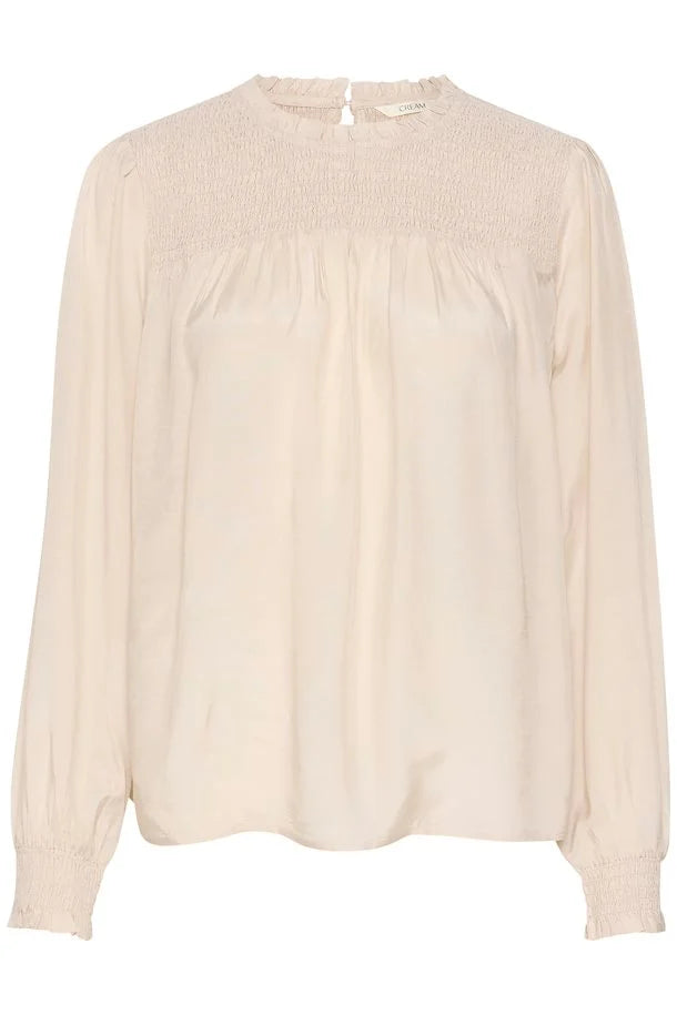 Cream blouse zandkleur model CRRinni