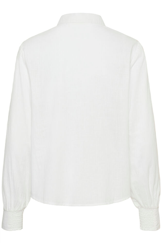 Cream blouse snow white met zand borduursel model CRtracy shirt
