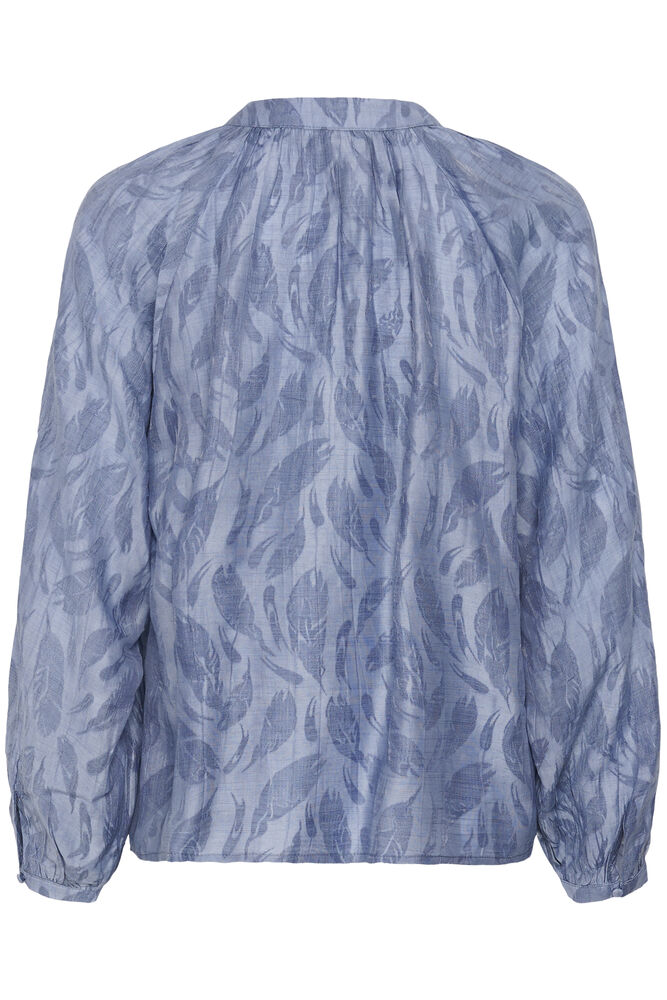 Cream blouse blauw met print model CRloui stonewash
