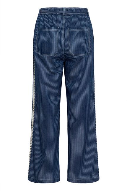 Cream broek denim navy pinstripe model CRagatepant rossland