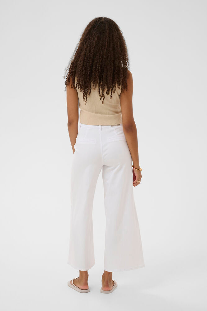 Cream gilet CRalva top travertine melange nature