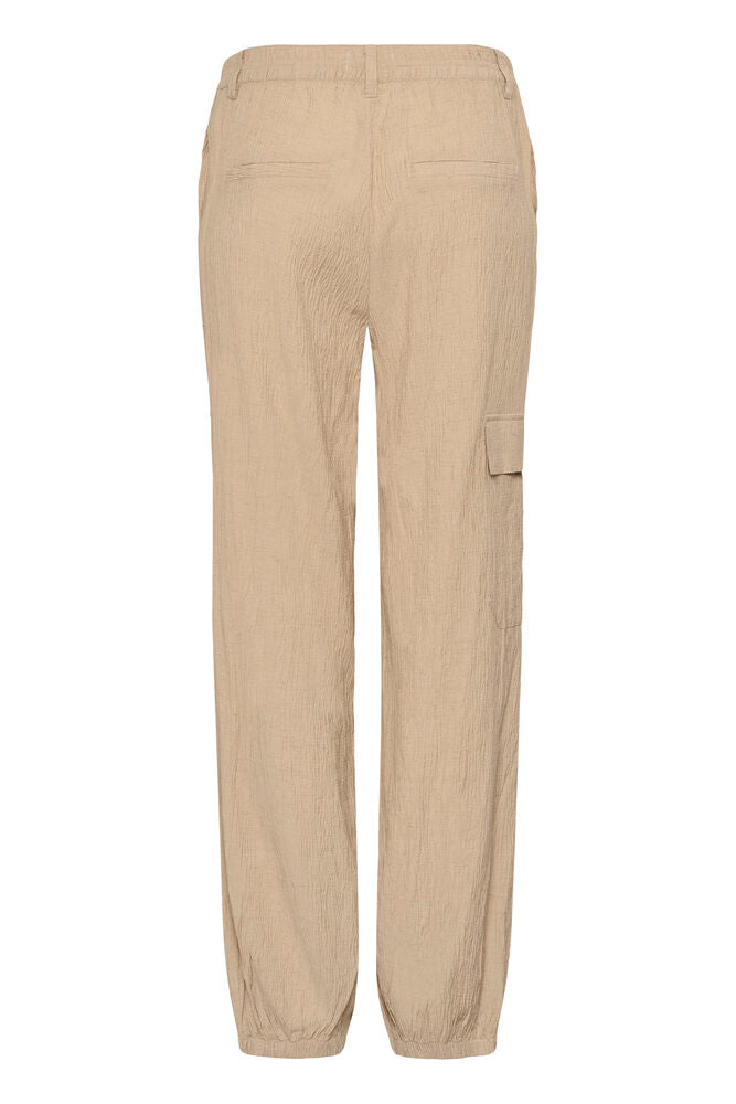 Cream broek beige model CRalva travertine melange 