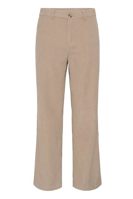 Cream broek zandkleur beige rib model CRkanna Corduroy pant cobblestone lengte 32