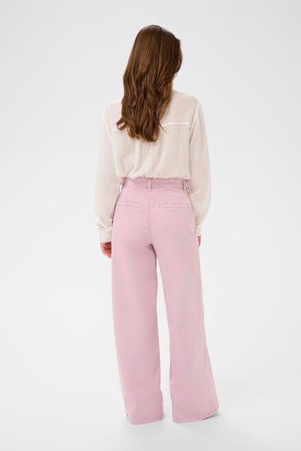 Cream jeans licht roze model CRvisti colored denim pant lengte 30 wide leg pink nectar