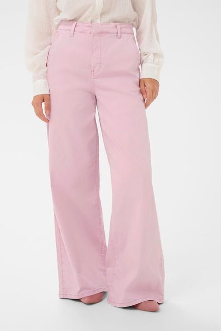 Cream jeans licht roze model CRvisti colored denim pant lengte 30 wide leg pink nectar