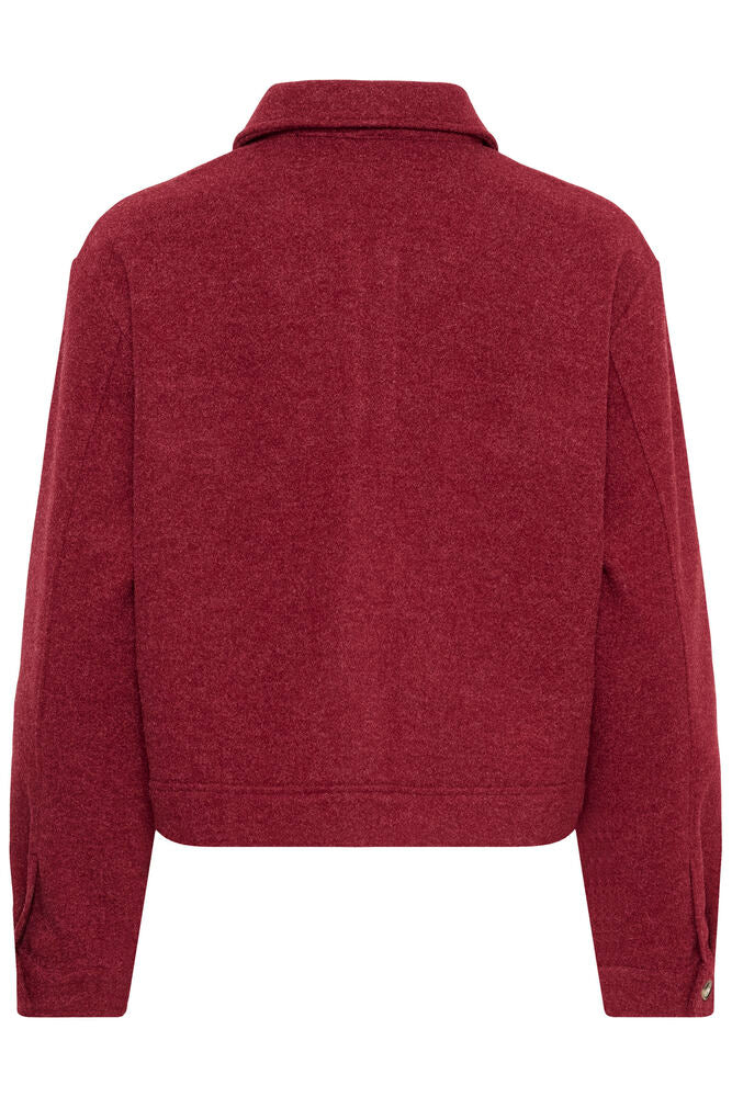 Cream jasje bordeaux rood model CRmarigold cabernet jacket
