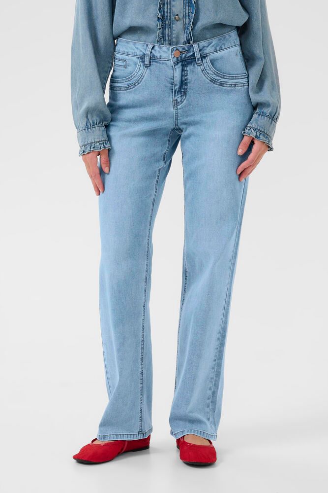 Cream jeans blauw recht model coco fit lengte 30 CRlone straight leg Cleveland light blue