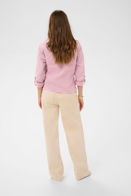 Cream denim jasje licht roze model CRvisti colored jacket pink nectar