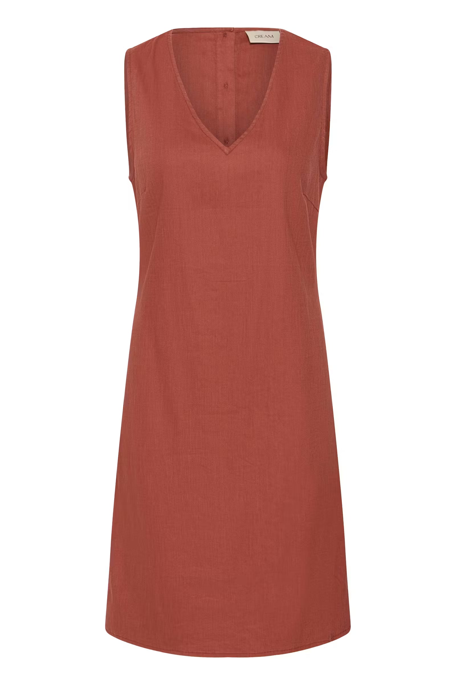 Cream jurk roest bruin mouwloos model CRjune dress brandy snifter