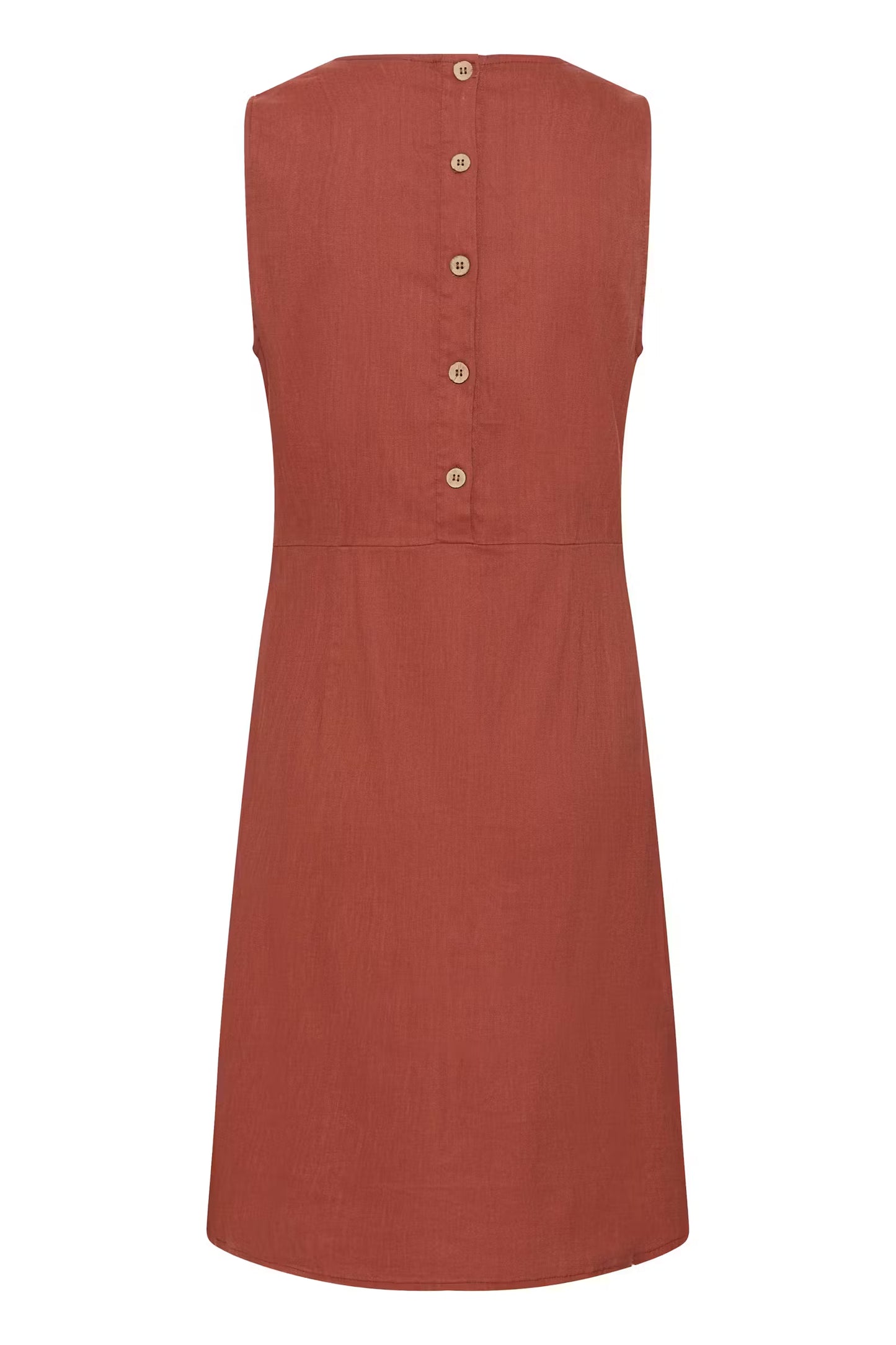 Cream jurk roest bruin mouwloos model CRjune dress brandy snifter