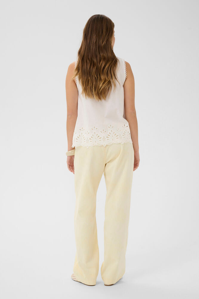 Cream top off white broderie model CRselina snow