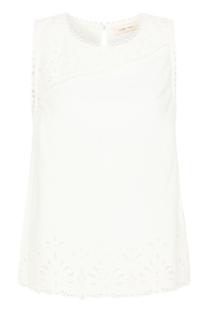 Cream top off white broderie model CRselina snow