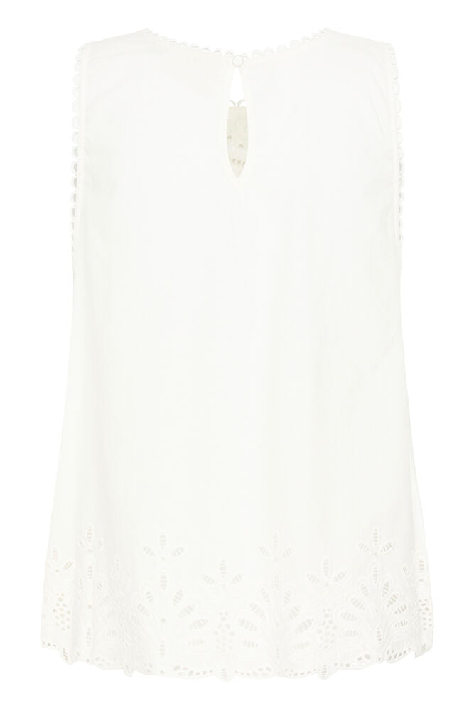 Cream top off white broderie model CRselina snow