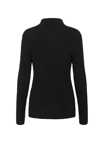 Cream trui zwart slimfit CRdela rollneck pullover pitch black