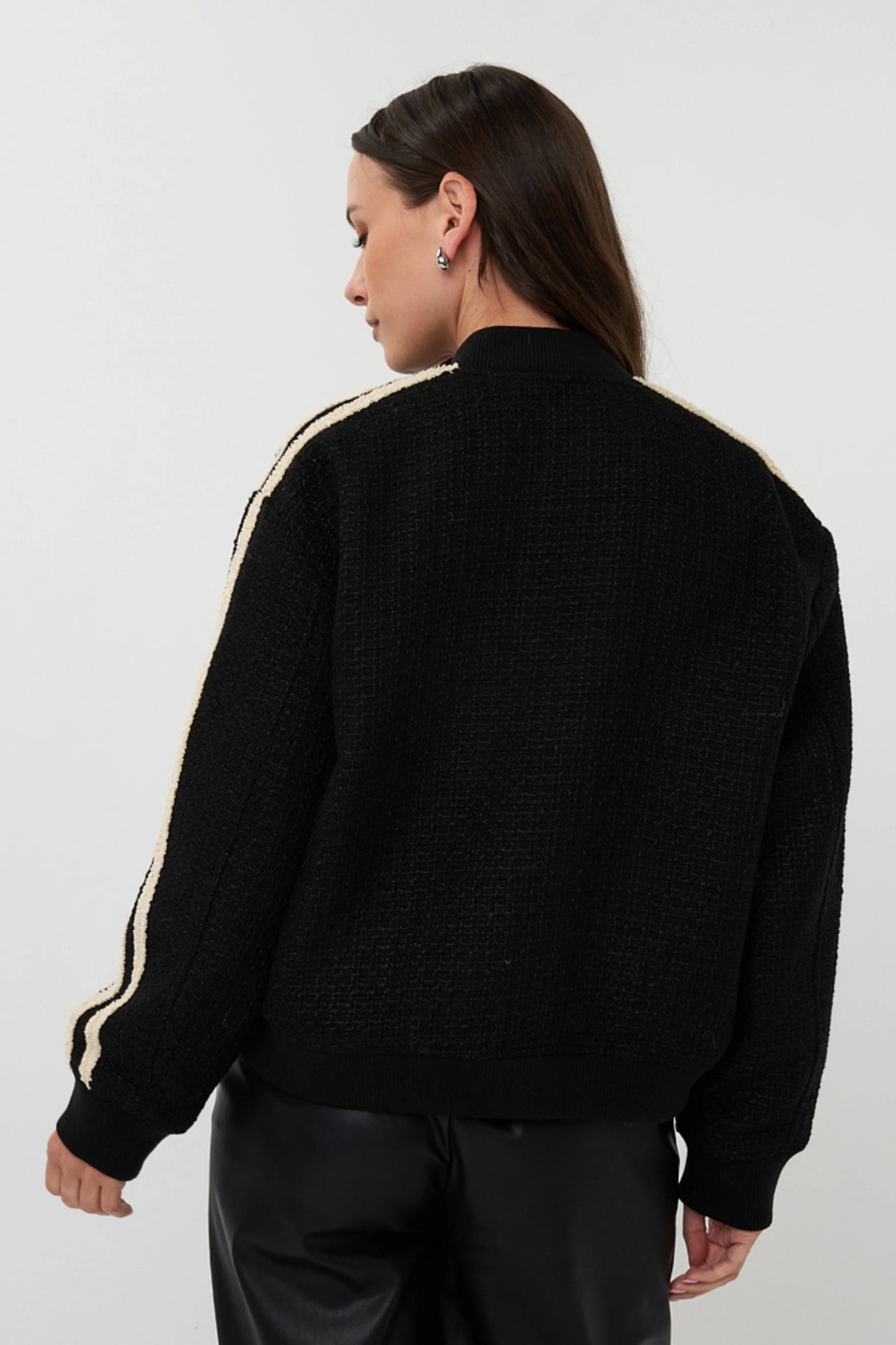 Esqualo bomber zwart model Jackter bomber black F25.37528