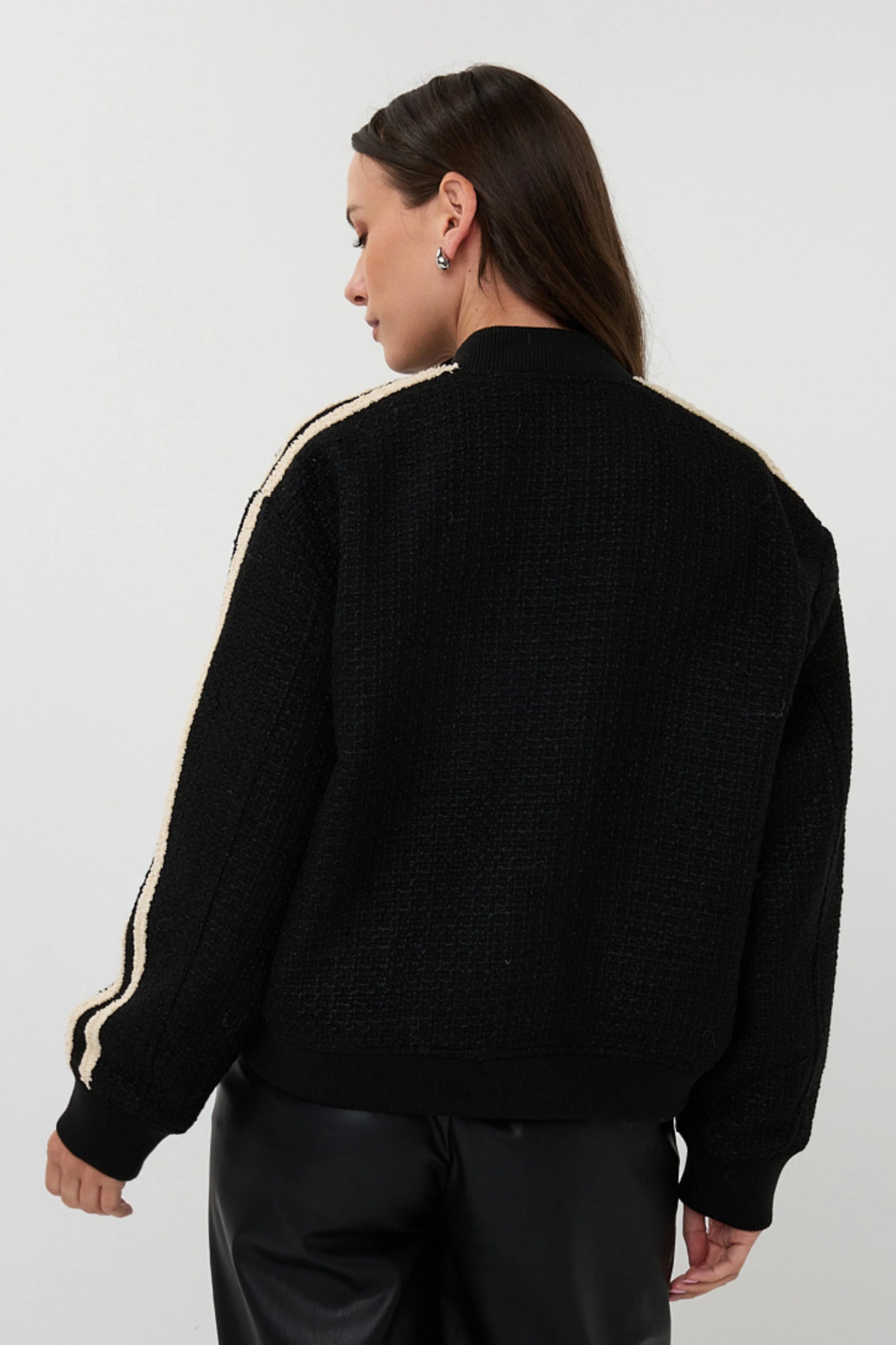 Esqualo bomber zwart model Jackter bomber black F25.37528