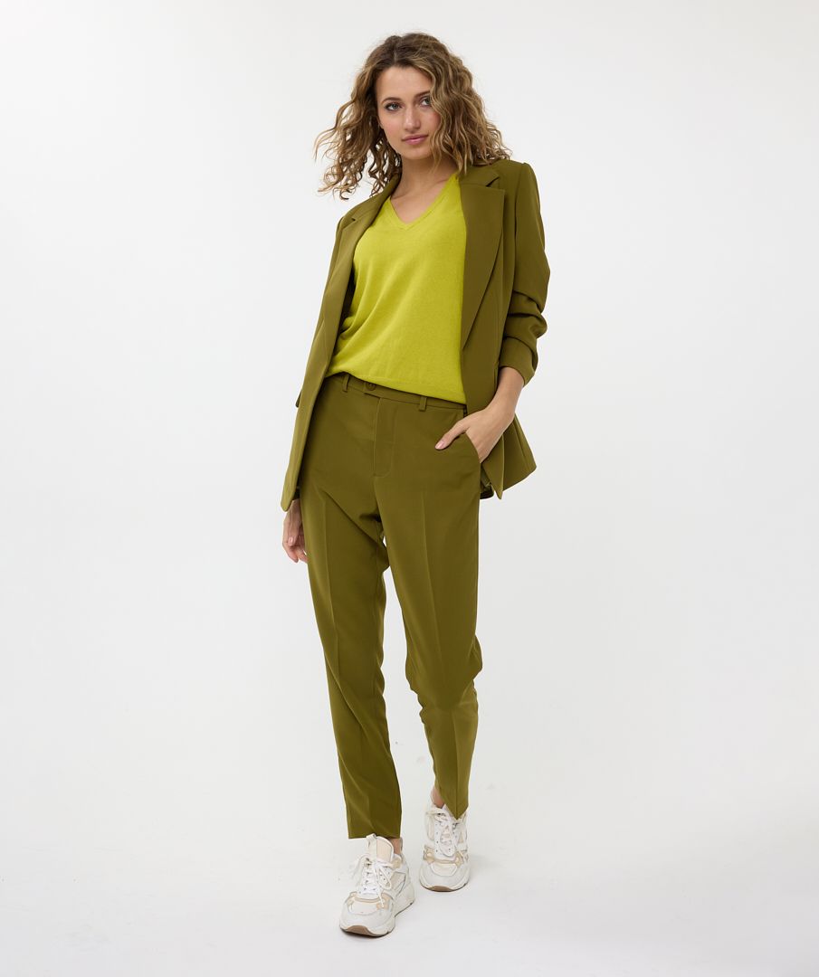 Esqualo Blazer groen gathered slve city