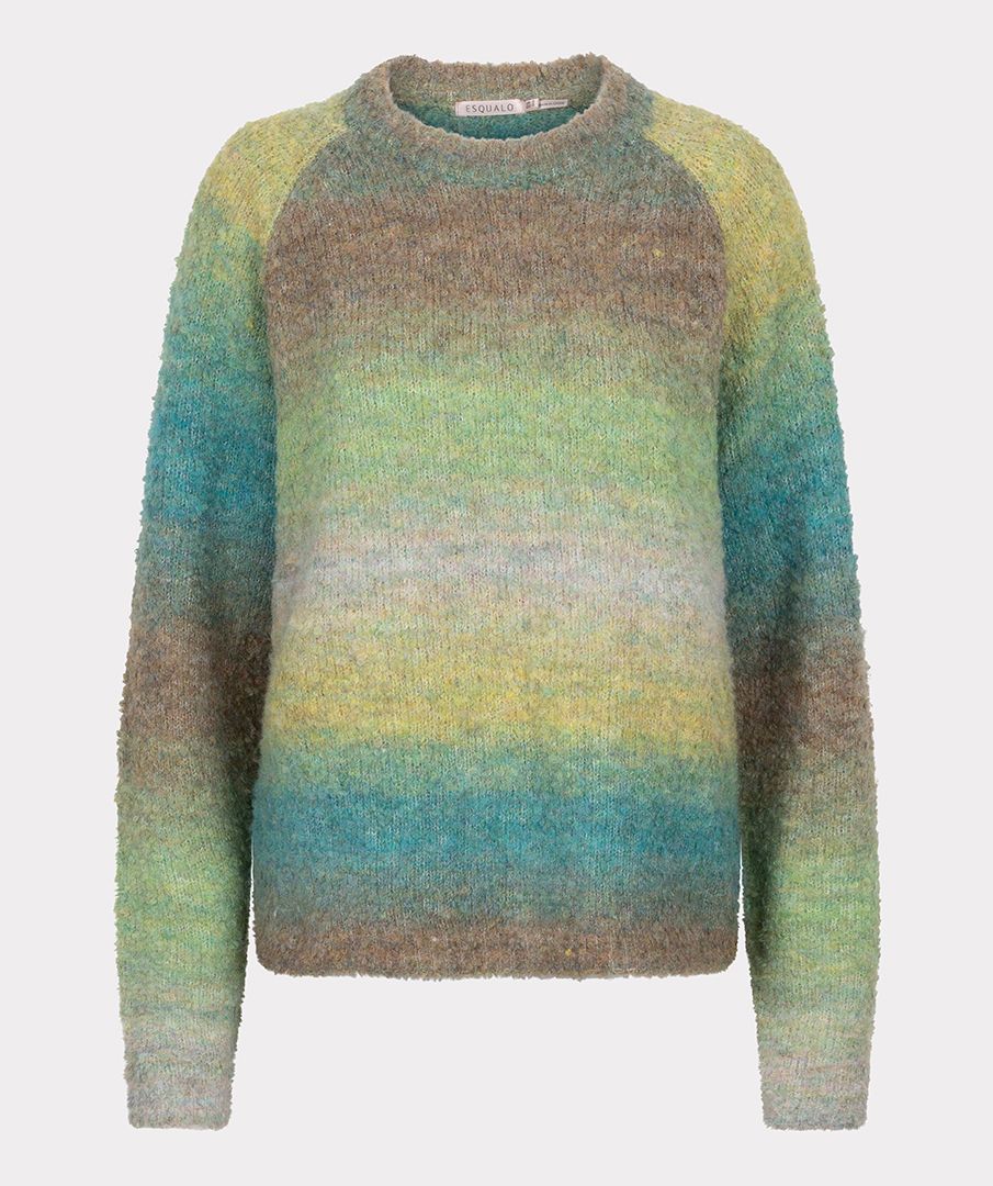 Esqualo trui groen model sweater multicolor