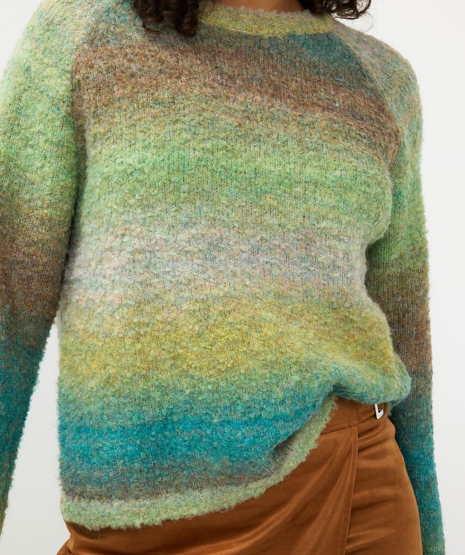 Esqualo trui groen model sweater multicolor