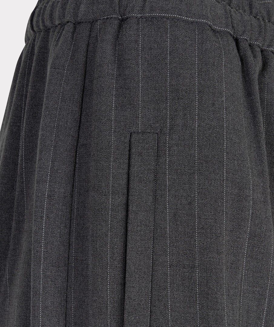 Esqualo pantalon grijs pinstripe model drawstrings ES_F25.10548