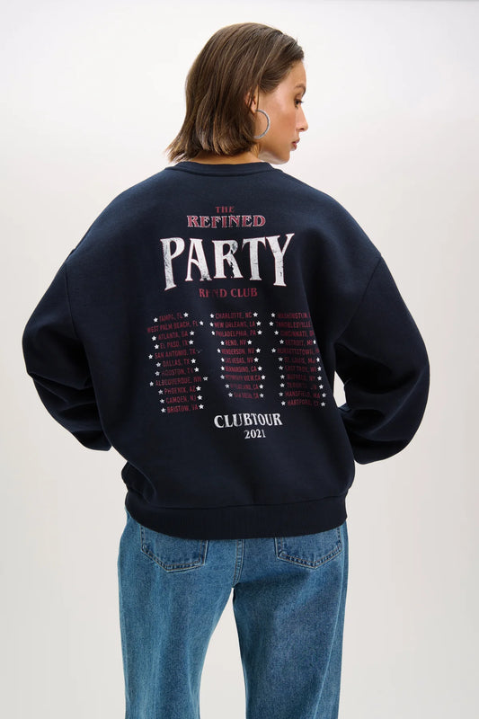 Refined Department sweater zwart met opdruk model Femme black 