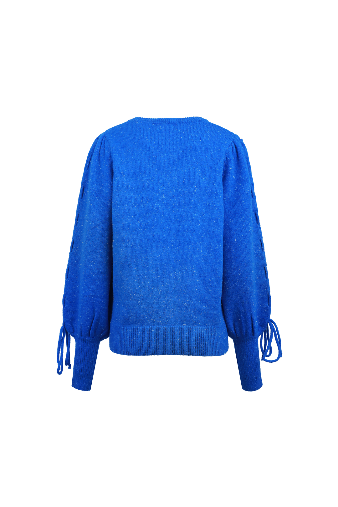 Fluresk trui blauw met lurex draad model Scottie knit sweater