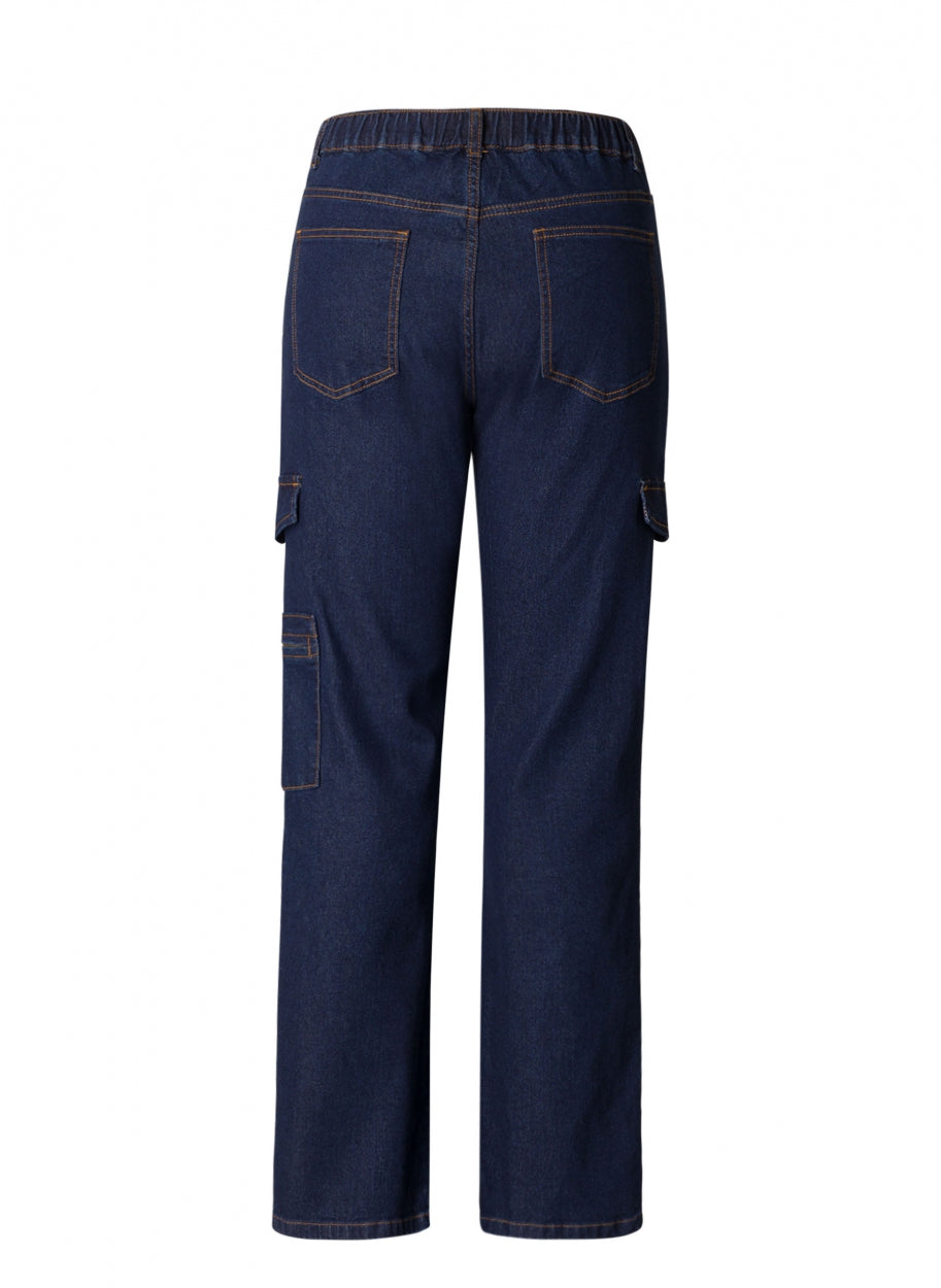 Ivy Beau jeans cargo blauw model Bess