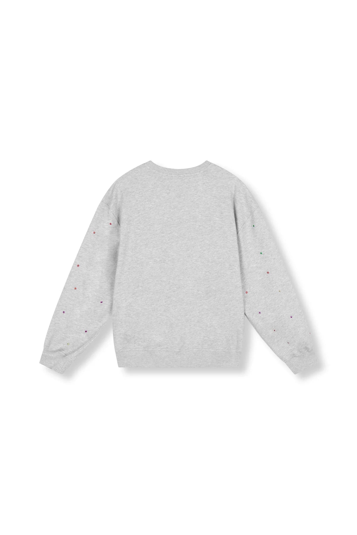 Refined Department sweater grijs met multi colour studs model Jayne grey