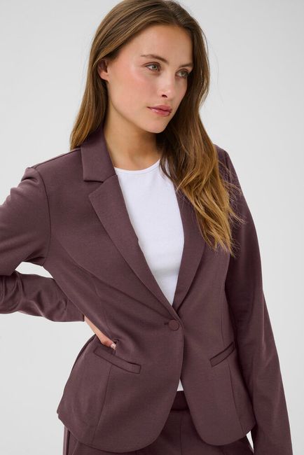 Kaffe blazer bordeaux bruin fudge model KAjenny