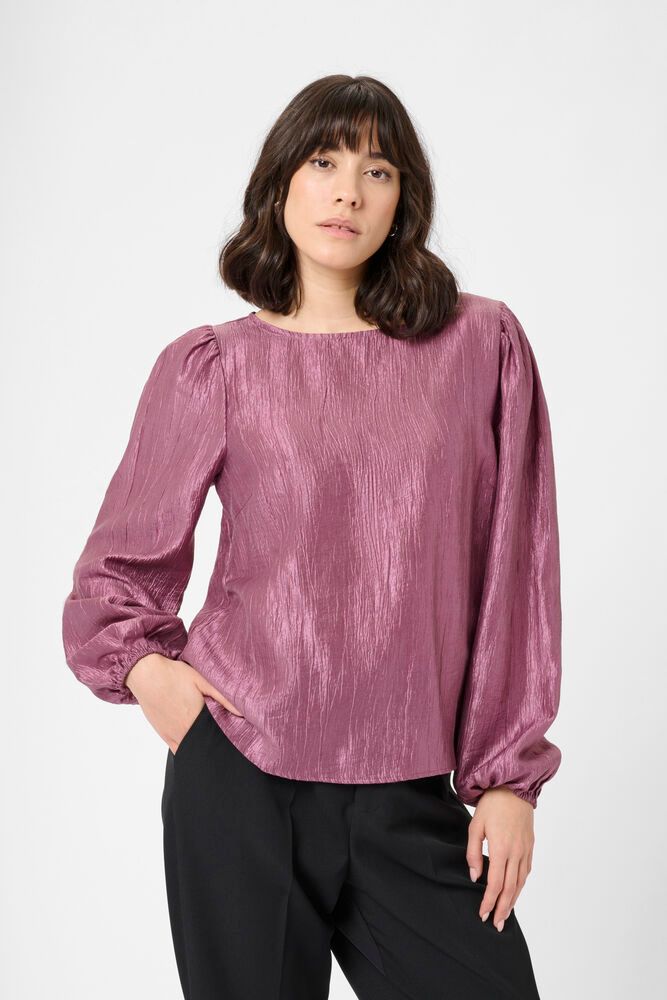Kaffe paars roze blouse met glansje model KArizz Tulipwood