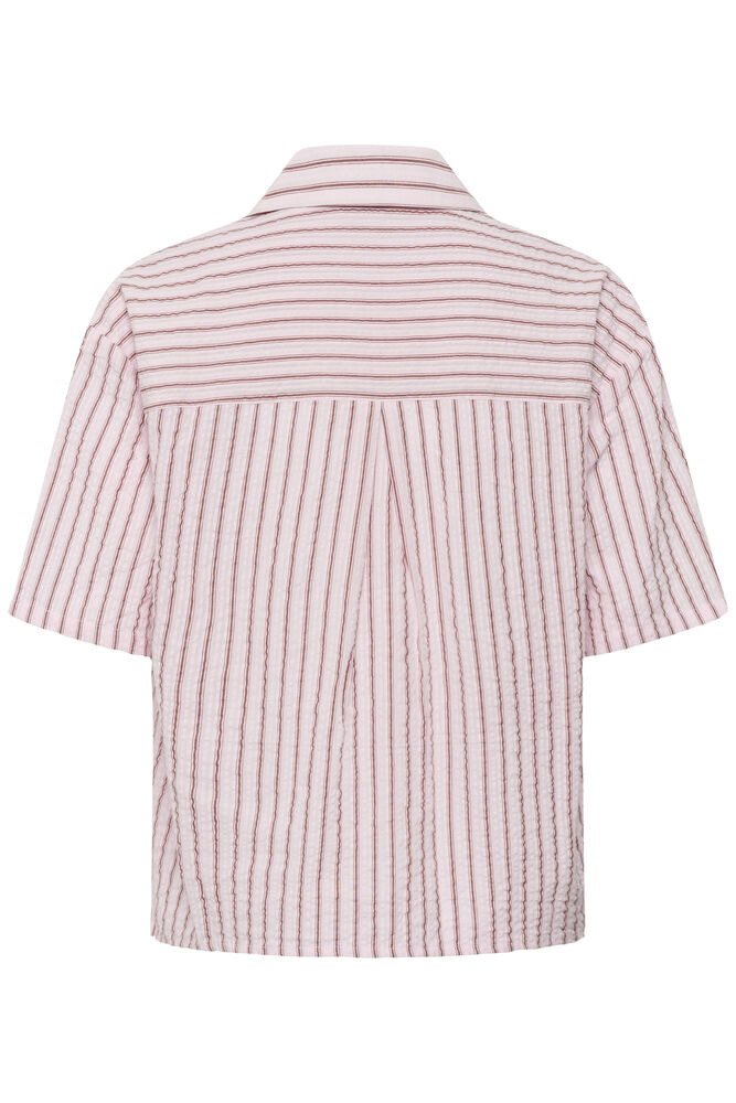 Kaffe blouse licht roze bruin gestreept model KAlara shirt ballerina henna striped