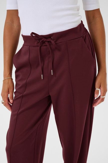 Kaffe broek bordeaux rood recht model KAjenny straight pants windsor wine