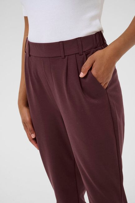 Kaffe broek bordeaux bruin model KAjenny fudge 