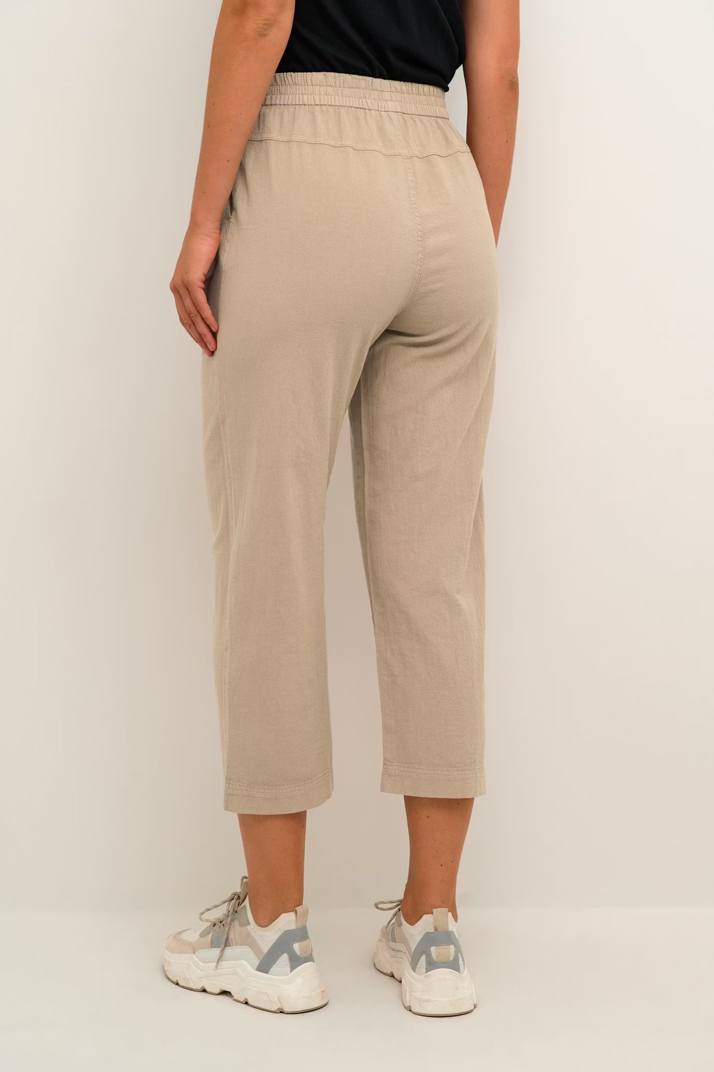 Kaffe broek camel zandkleur model KAnaya culotte pants classic sand