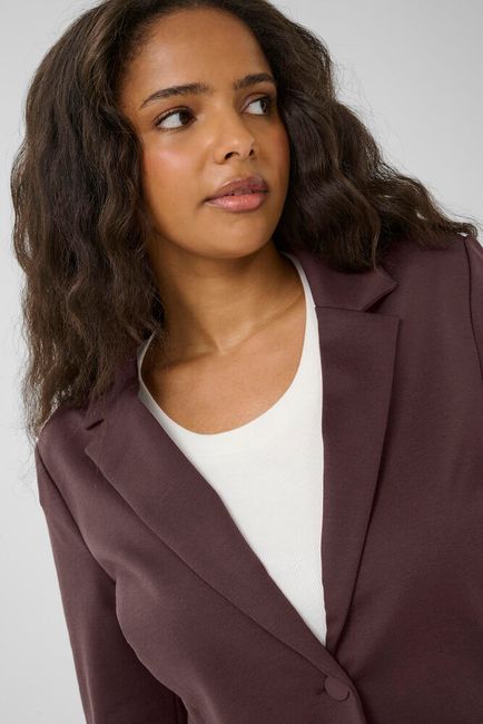 Kaffe Curve blazer kleur fudge bordeaux bruin model KCjenna