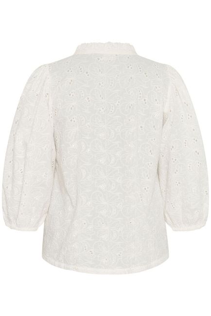Kaffe Curve blouse broderie offwhite model KCtenna Chalk