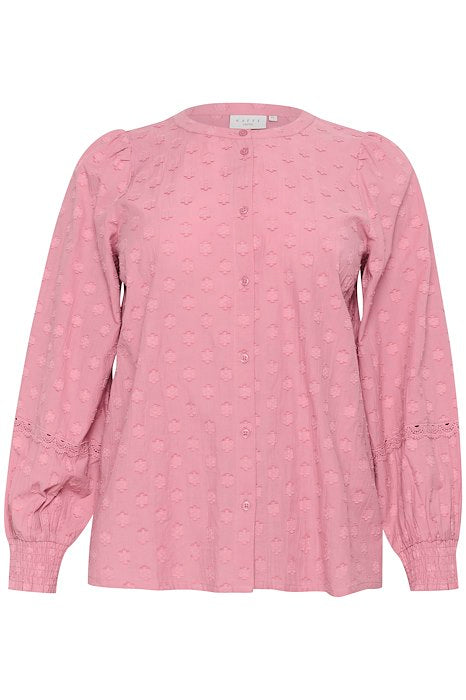 Kaffe Curve blouse roze model KcLouLou