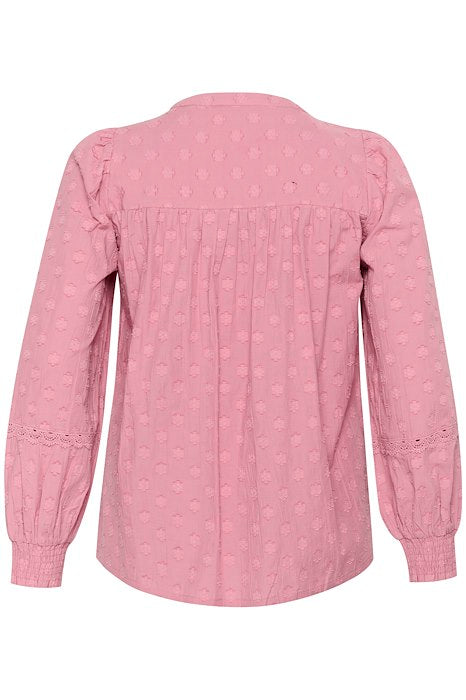 Kaffe Curve blouse roze model KcLouLou