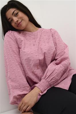 Kaffe Curve blouse roze model KcLouLou