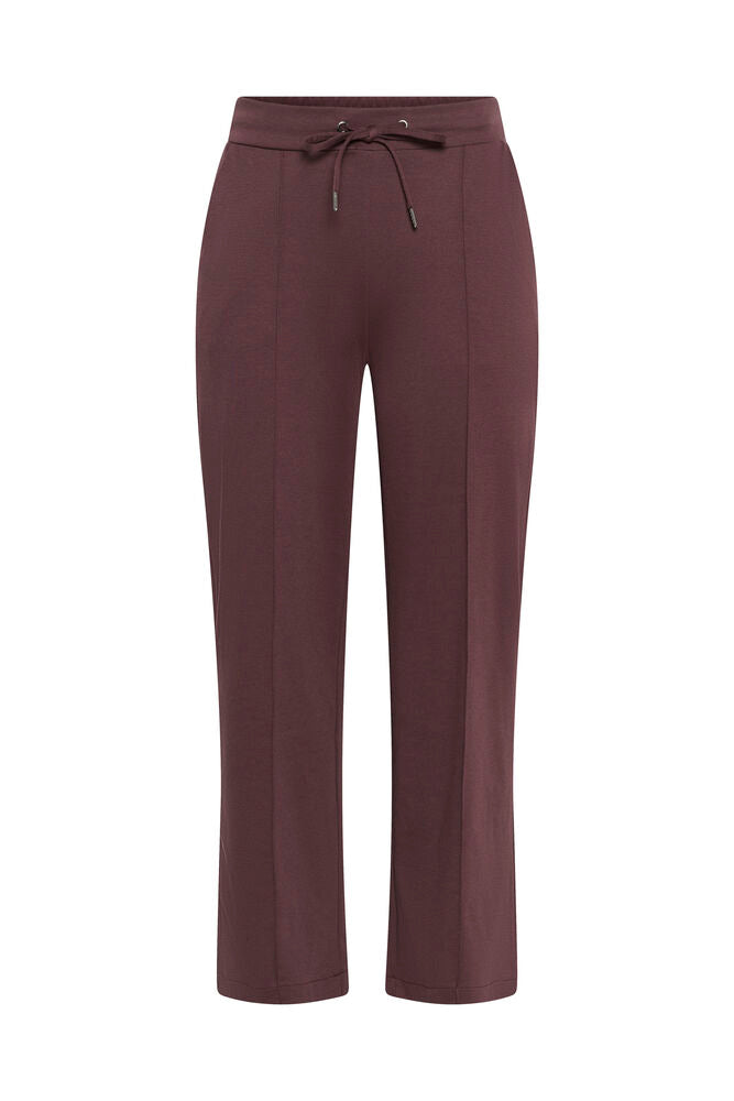 Kaffe Curve broek bordeaux rood KCjenna straight pants fudge 