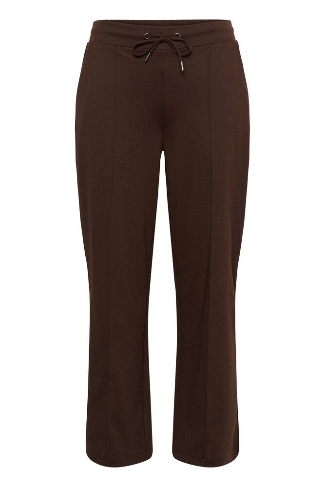 Kaffe Curve broek recht model bruin KCjenna straight pants coffee bean