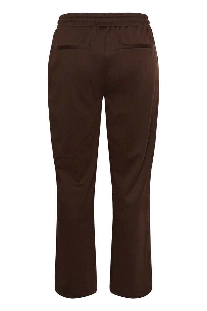 Kaffe Curve broek recht model bruin KCjenna straight pants coffee bean