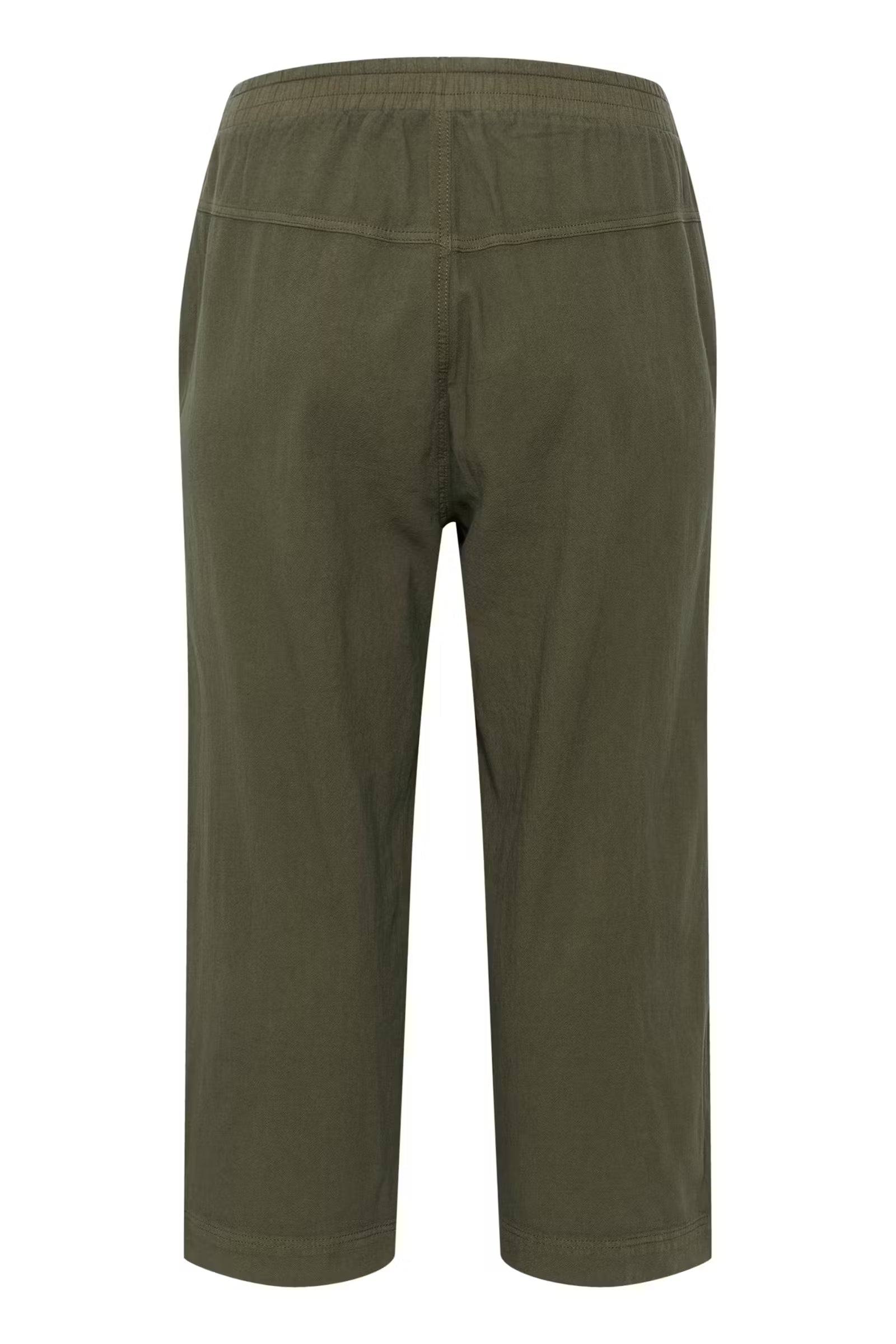 Kaffe Curve broek cropped lengte groen model KCnana culotte pants grape leaf